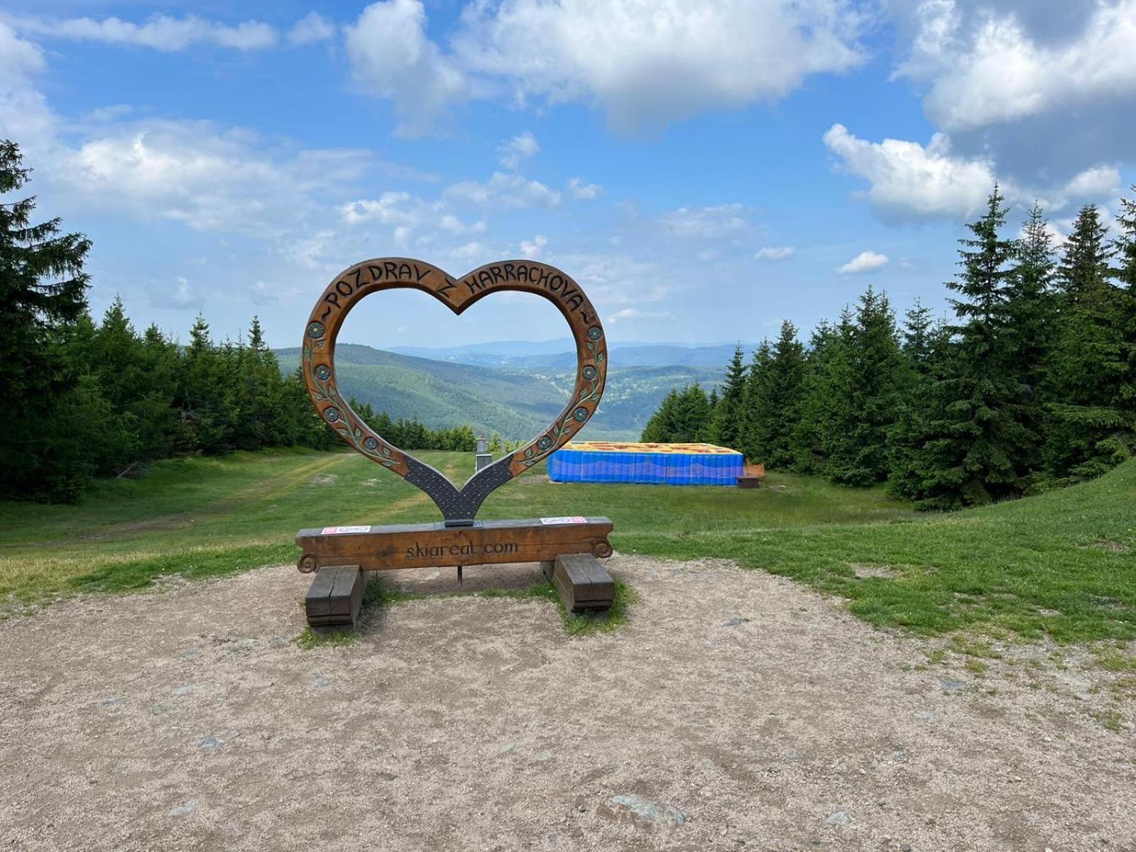 U Jelena Harrachov - Rodinny Apartman U Lesa S Garazi Esterno foto